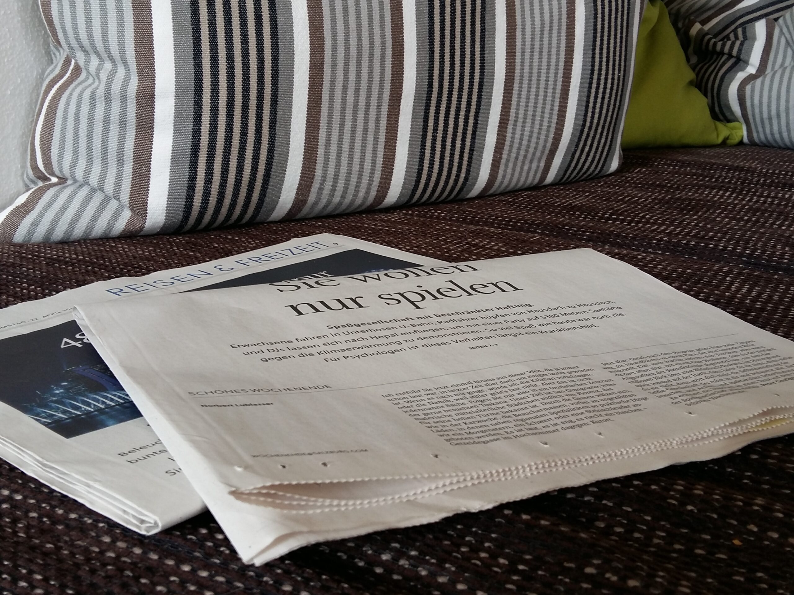 Neulich in der Zeitung…